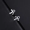 Mini Prince Symbol Cufflinks Earrings Stainless Steel Ear Studs Vintage Style New Fashion Birthday Party Jewelry Gifts for Women 2