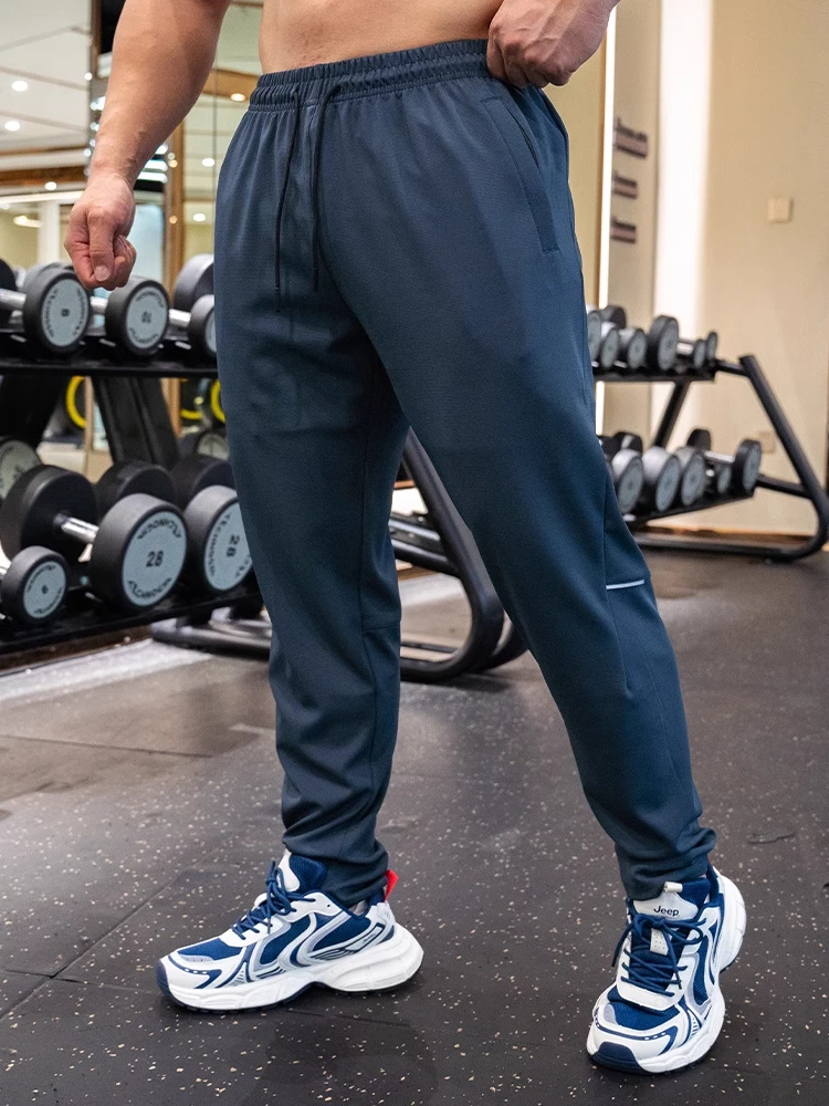 AutumnwinterRunningPantsMenFitnessSportsGymElasticLooseQuick