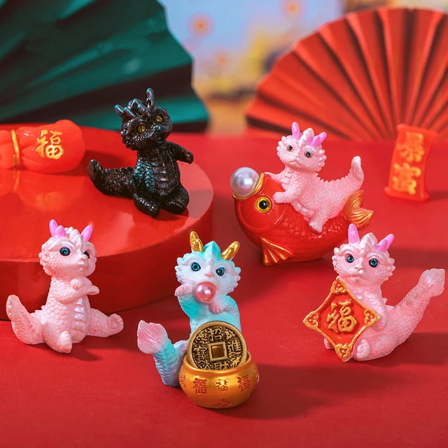 2024 Chinese New Year Dragon Miniature Ornament Dragon Figurines