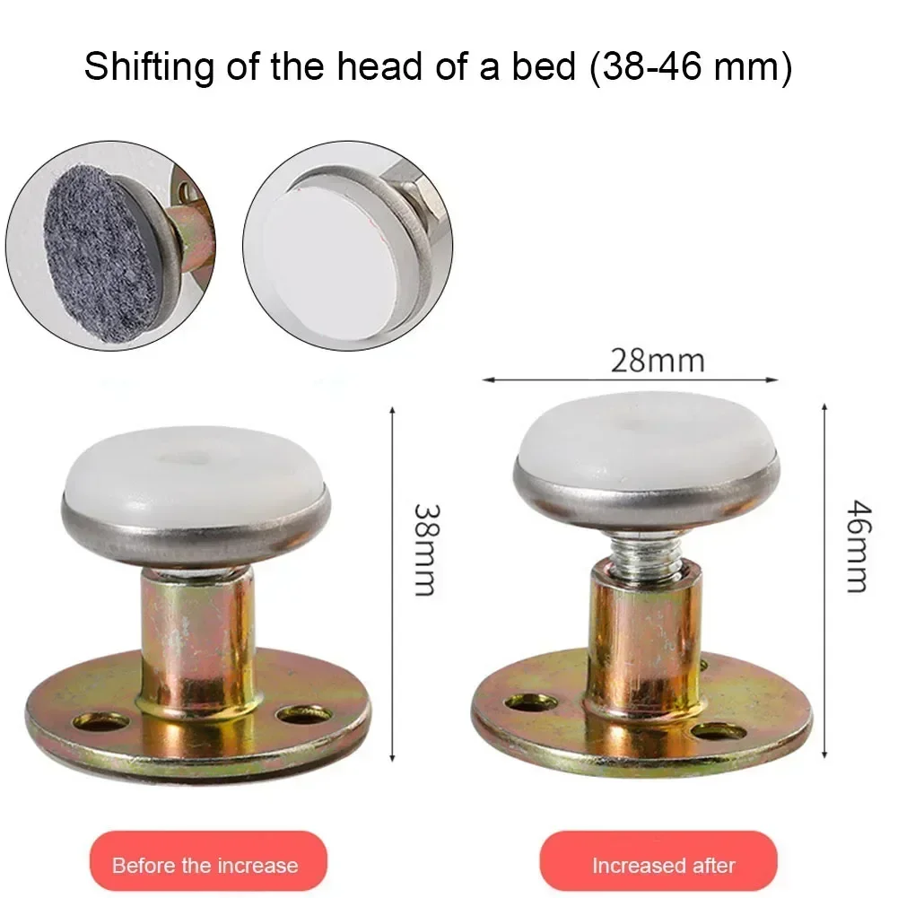 1pcs Adjustable Bed Stabilizer Wall Furniture Fixed Bracket Stainless Steel And Alloy Fixer Support Anti-shake Mute Hardware