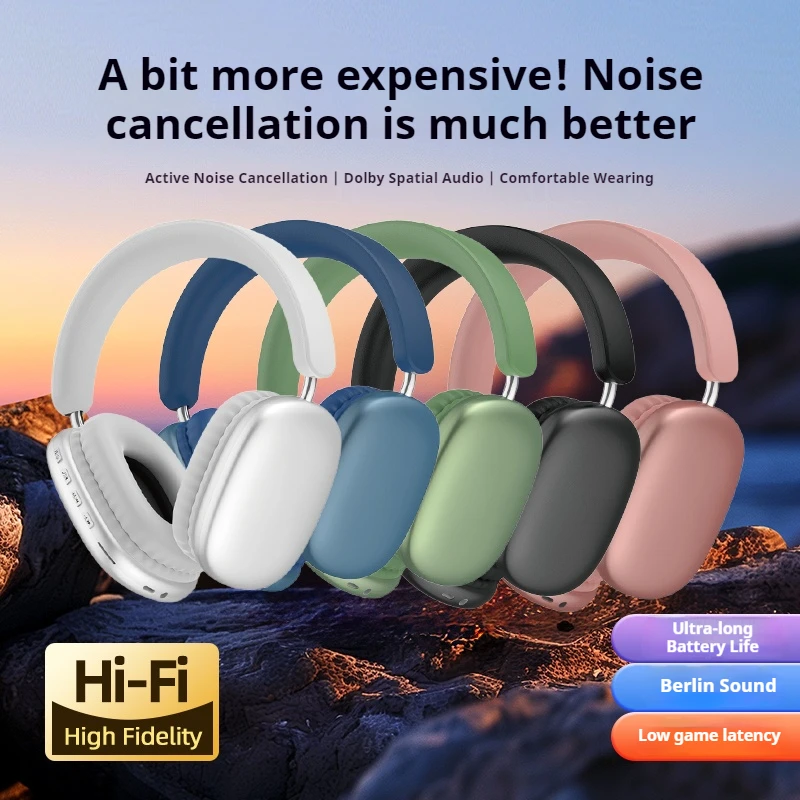 Wireless 3D Audio Stereo Sport Earbuds with Microphone and Fabric Eartips