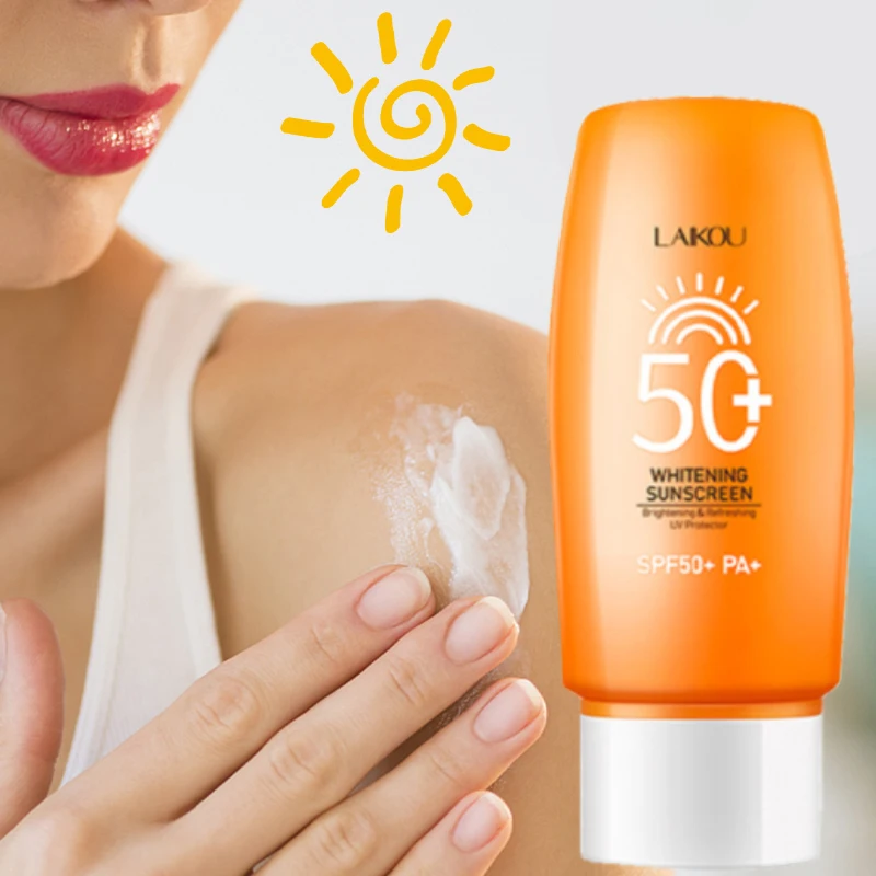 

50 г солнцезащитный крем SPF50 + сглаживающий питательный отбеливающий Восстанавливающий солнцезащитный крем для кожи с контролем жирности увлажняющий изоляционный