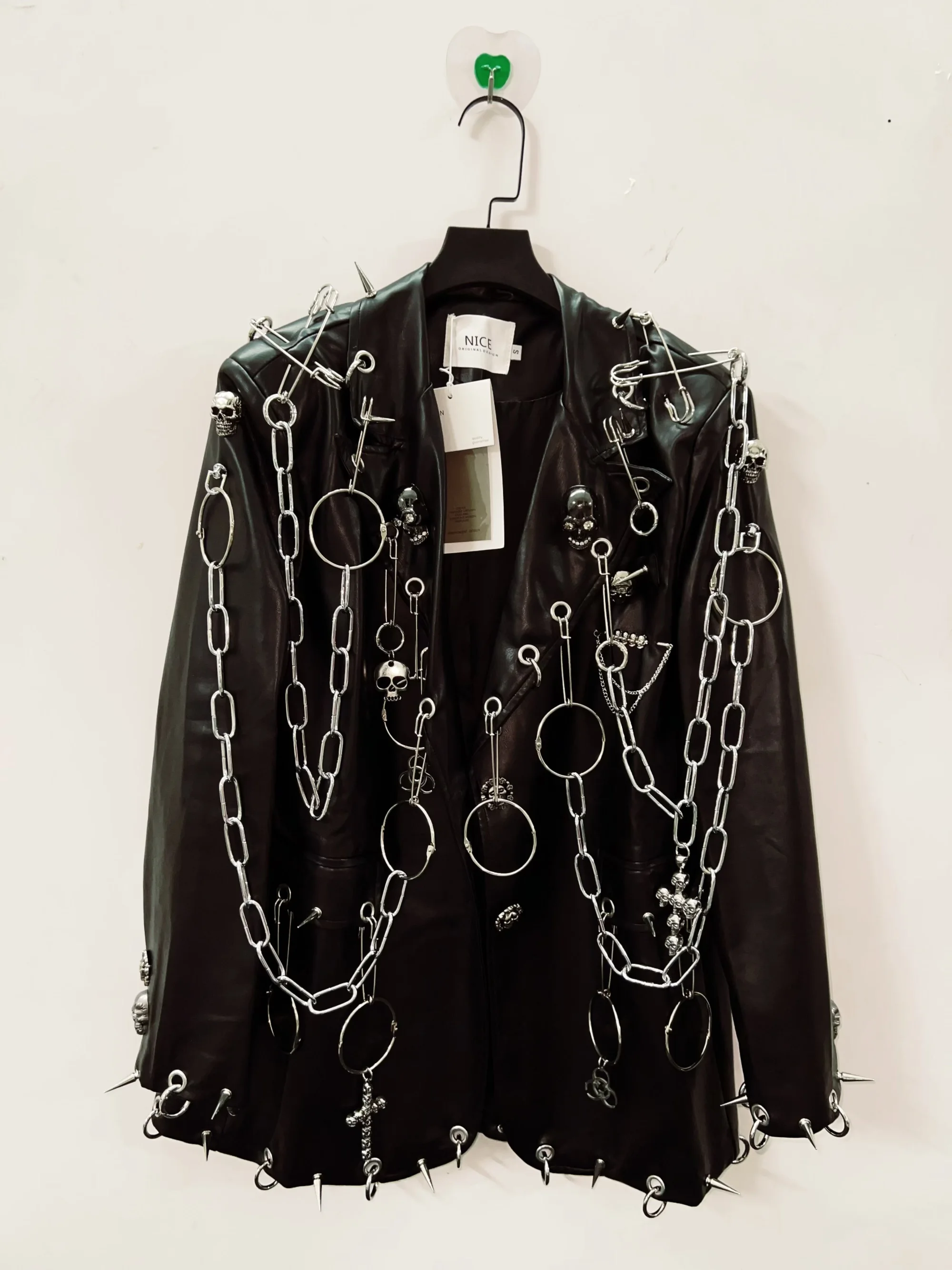 ジャケット・アウター 00s archive skull velourjacket grungeY2K ジャケット・アウター 00s archive skull velourjacket
