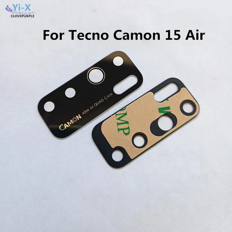 

2 шт./партия, задние стеклянные линзы для Tecno Camon 15 Air