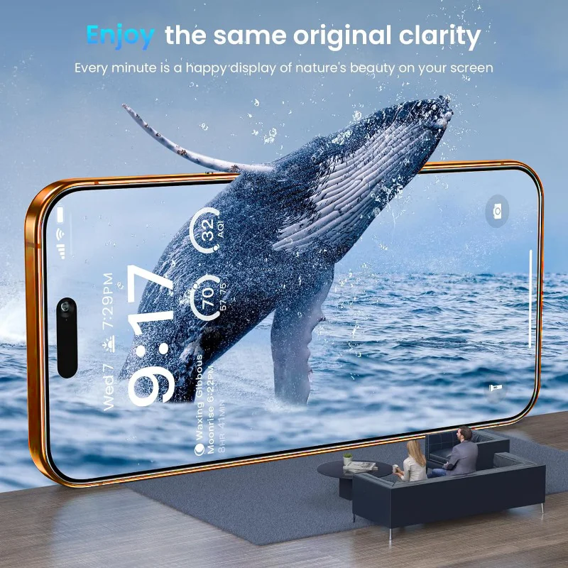 Premium Tempered Glass Screen Protector – 4-Pack Ultra-Clear Protective Film