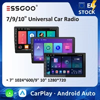 ESSGOO 7 9 10 "автомобильный радиоприемник Android Auto Carplay автомобильная стерео мультимедийный плеер универсальный WIFI GPS авторадио автомобильные интеллектуальные системы
