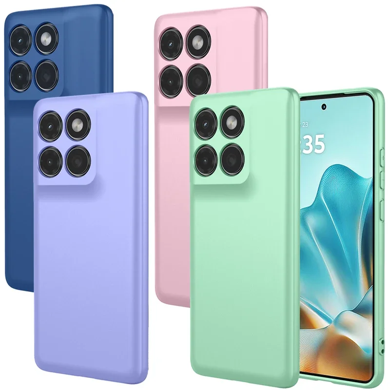 Fashion Solid Color Shockproof Silicone Protective Phone Case