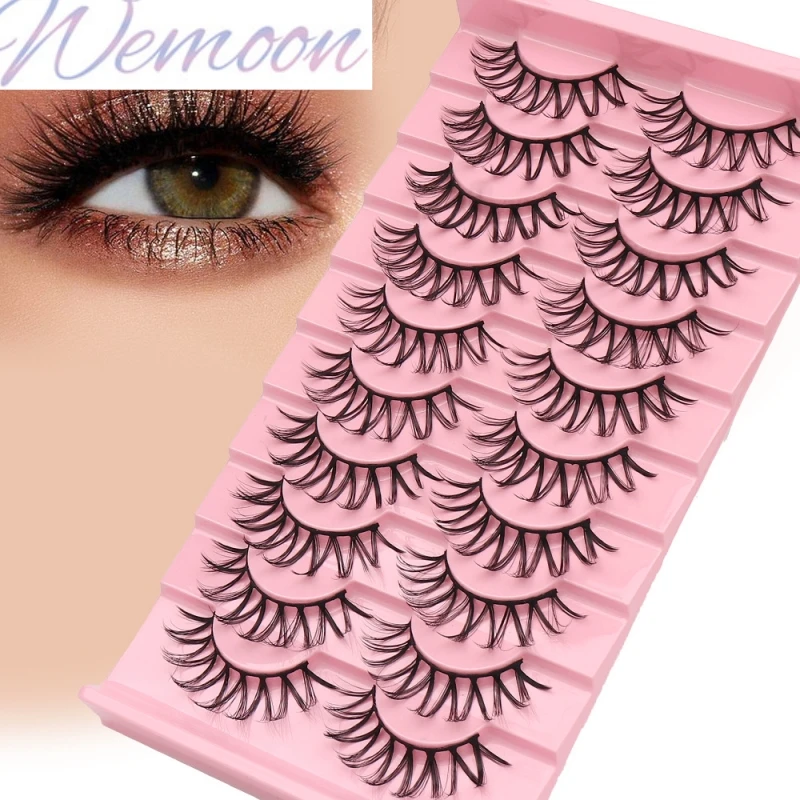 

Demon 10 Pairs Of Fake Eyelashes Three-Dimensional Natural Simulation Dense Curling