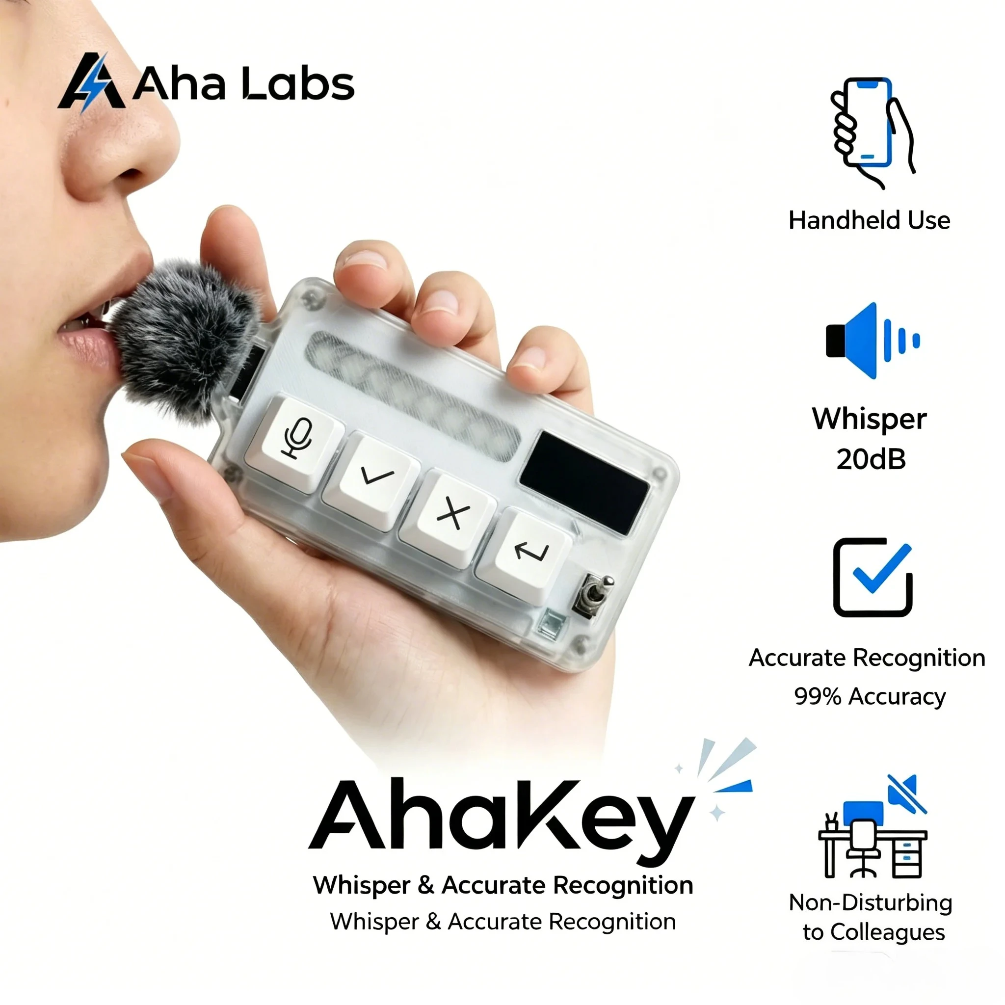 AhaKey-X1 Vibecoding AI Keyboard for Claude Cursor Codex LCD Screen product image