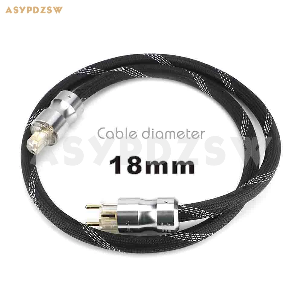 

1.5M Audio HIFI FURUKAWA OFC Pure copper AC power supply cable With gold plating KRELL Schuko EU plug