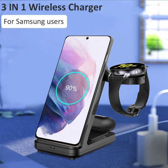 Support de chargeur sans fil 3 en 1 pour Samsung Galaxy Watch 6, 5