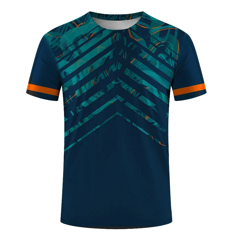 Casual Men Women Short-sleeved Badminton T-Shirt Table Tennis Clothing Competition Training Quick-drying Sportswear Male Tops