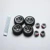 Microkiom 11.2mm 1/64 Car Model GT Series Modified wheel belt Metal shaft injection wheel Disc brake  (larger size) 6