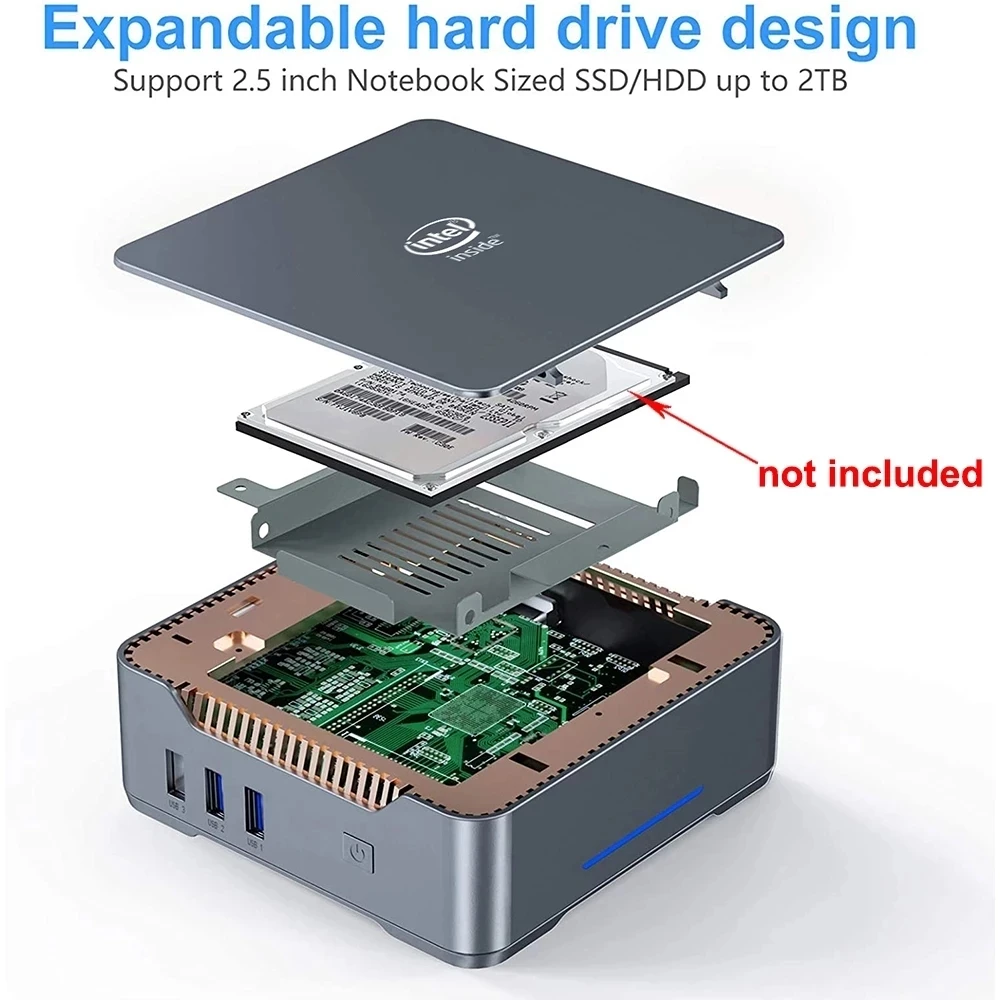 GK3 Pro GK3V Gaming Mini PC Intel Celeron J4125/N5105