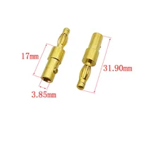 Black Red 4mm Banana Plug Audio Speaker Cable Wire Connector Solderless Screw Lock Banana Connectors for Speaker Wire 6