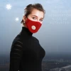 Tcare Fashion Cotton Face Mask Respirator Washable Reusable Mouth Masks + 2Pc Activated Carbon Filter PM2.5 for Men Women Health 2