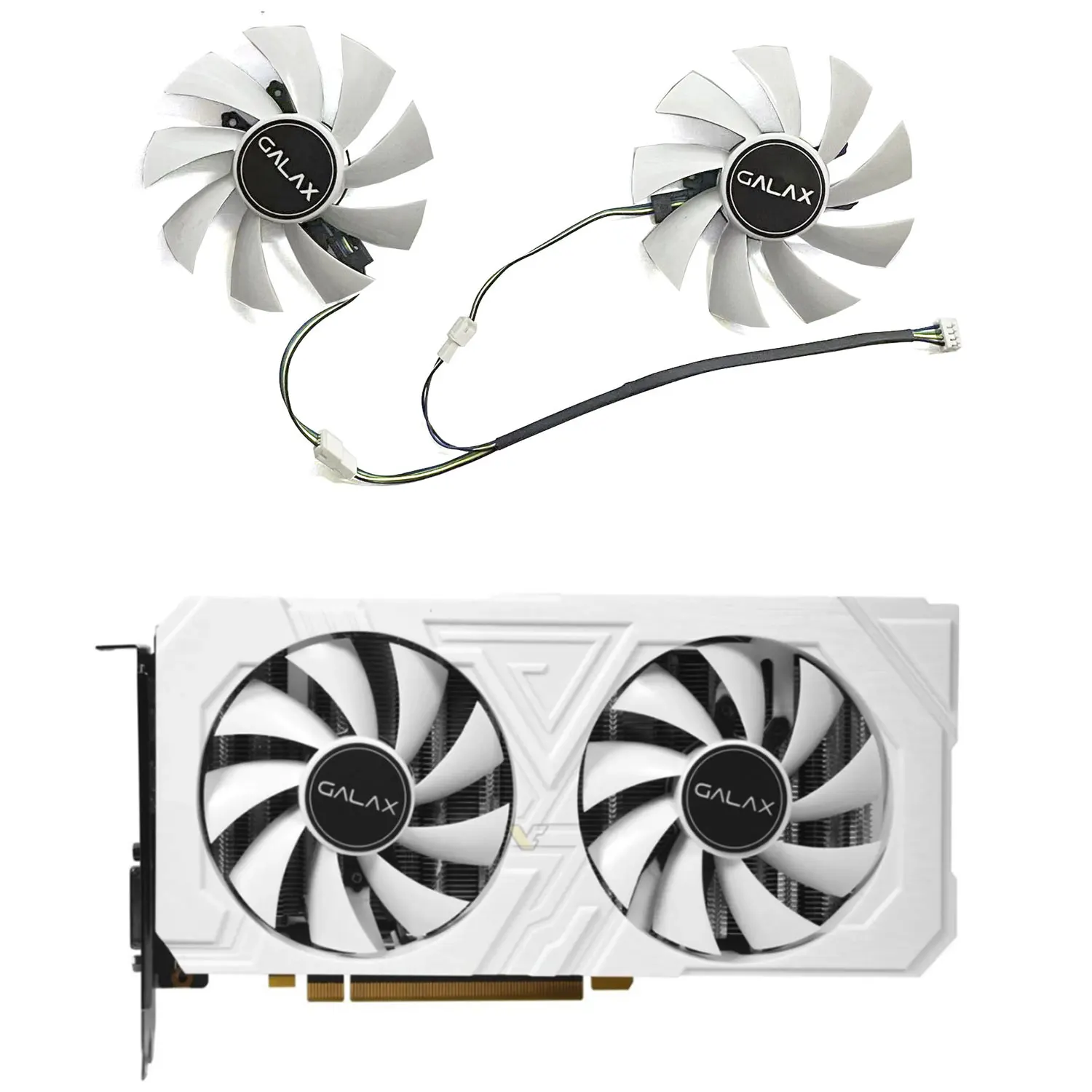 

New For GALAX GeForce RTX2060 GTX1660 1660ti 1660S EX White OC Graphics Card Replacement Fan GA92S2U GA92S2H