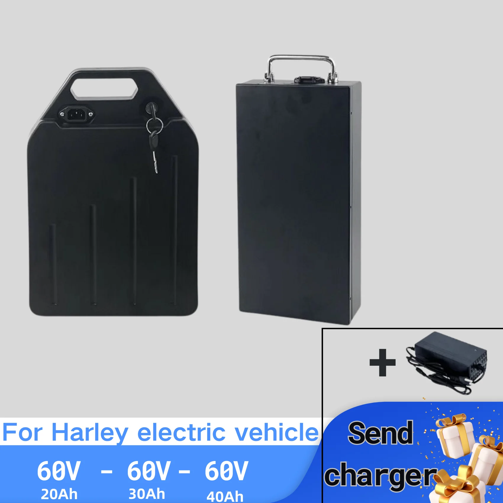 Batteria Al Litio 60V 20Ah 30Ah 40Ah Pack Per Moto Elettrica 18650 Cell 300-1000W Uso Per Citycoco Scooter Bicicletta