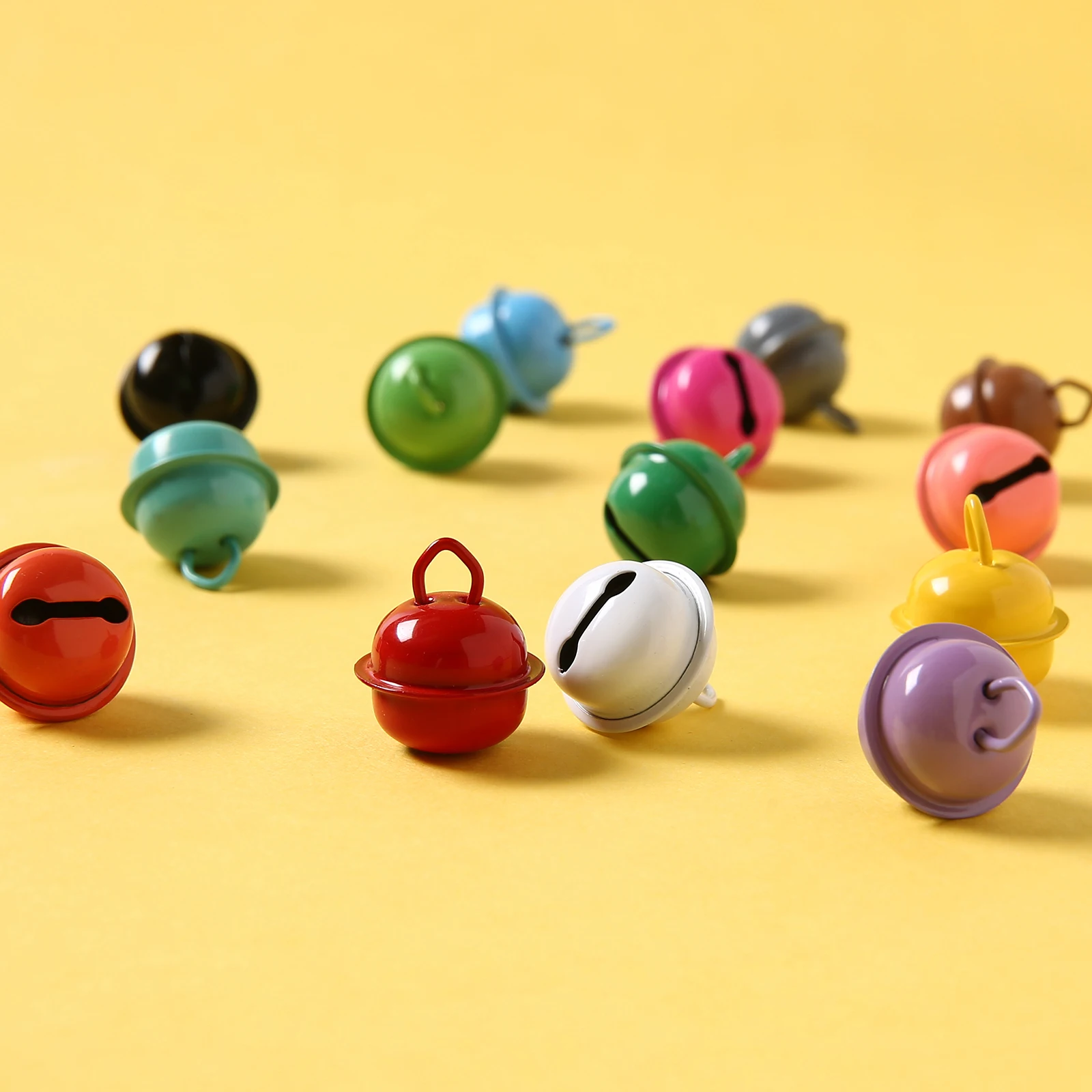 10/50/100 PCS High Quality Key Chain Accessories Bell Craft Bell Decoration Iron Spray Paint Craft DIY Accessories