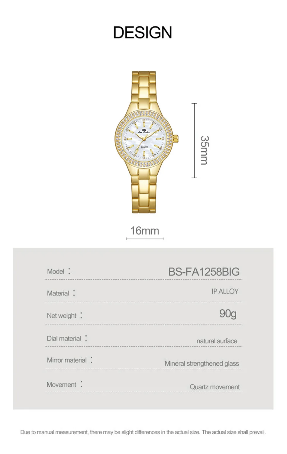 Original Marke frauen Uhren Mode Diamant Quarzuhr Luxus Klassische Edelstahl Armband Armbanduhr Famale Heißer Verkauf – Detail 6