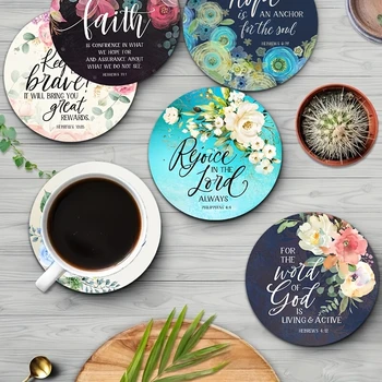 Wooden Bible Verse Coasters 1