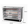 China Manufacturer Stainless Steel 3-Layer Electric/Gas 15 Chicken Rotisserie for Sale 2