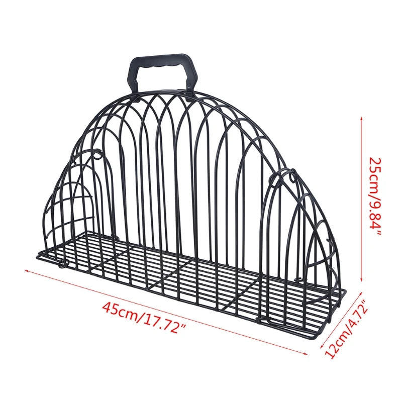 P82D Anti-grab Kitten Washing Bath Metal Cage 2 Door Lightweight for Cat Shower Hair Dryer Pet Supplies