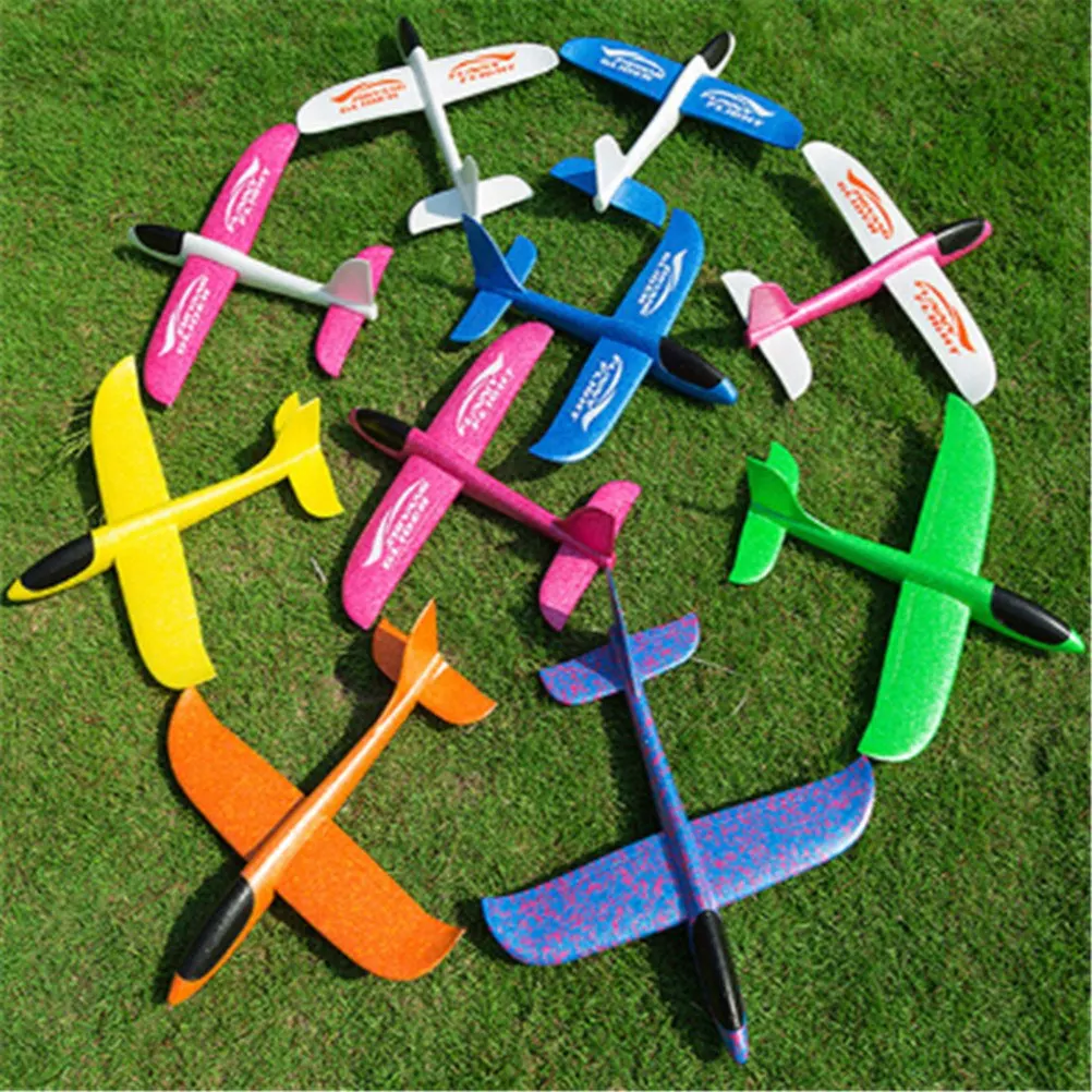 12-48cmThrowing Airplane Glider Plane Model Outdoor Kid Toys Aircraft Inertial EPP Airplane Made Of Foam Plastic Hand Launch