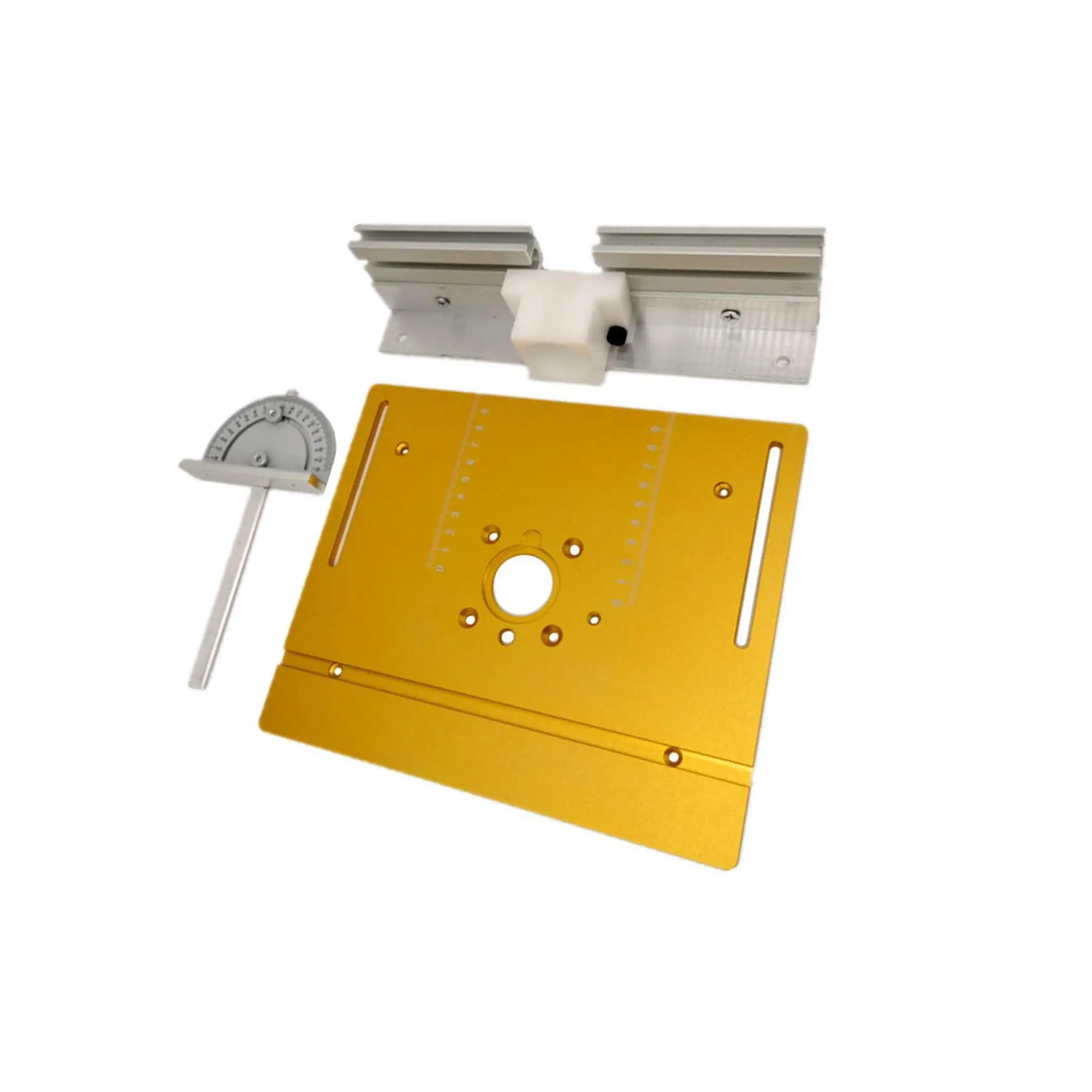 

Aluminium Router Table Insert Plate Woodworking Benches Trimmer Tool Silver