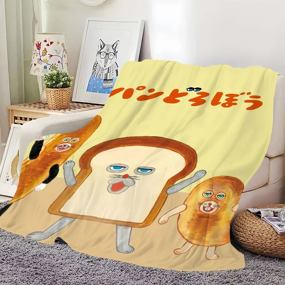 Picture book Bread Thief Blanket Skin friendly comfort warm soft plush blanket suitable sofa living room office bedroom 3