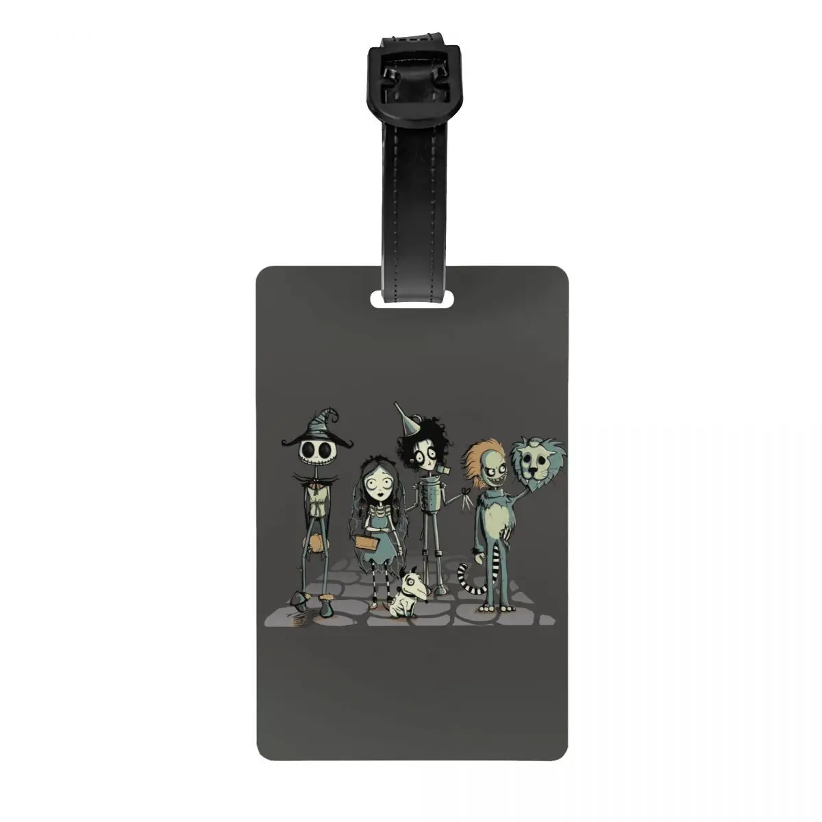 

Tim Burton Horror Movie Luggage Tags Custom Gothic Halloween Film Baggage Tags Privacy Cover Name ID Card