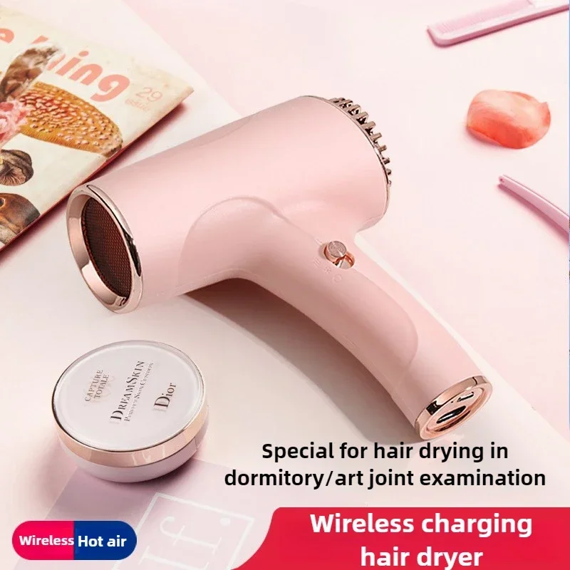 Wireless Portable Hair Dryer 1000W High-power Household Quick-drying Hair Dryer Charging and Plugging in Dual-purpose Low Noise 3