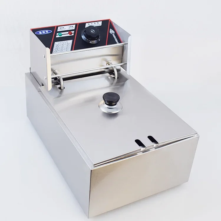 Stainless Steel Electric Fryer Deep Frying Pan French Fries Machine Fried Chicken Stove 110V 220V deep fryer