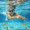 2pcs Diving Pool Toys Set No Toxic Through Door Diving Ring Body Exercise Swim Through Door Toys Durable PVC for Kid Child 2