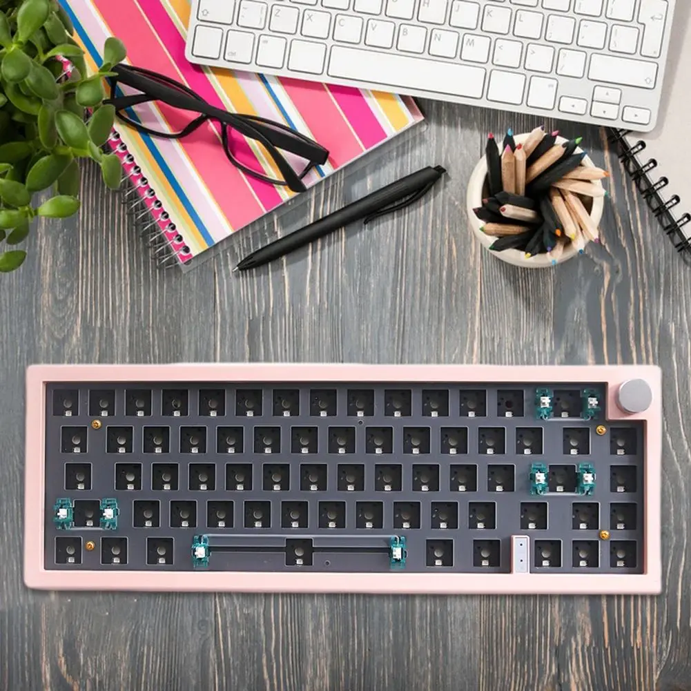 Teclado Mecânico Swappable Estrutura Backlit Rgb Teclado Modo Bluetooth 2.4g Hot Gmk67-customized - Imagem 3