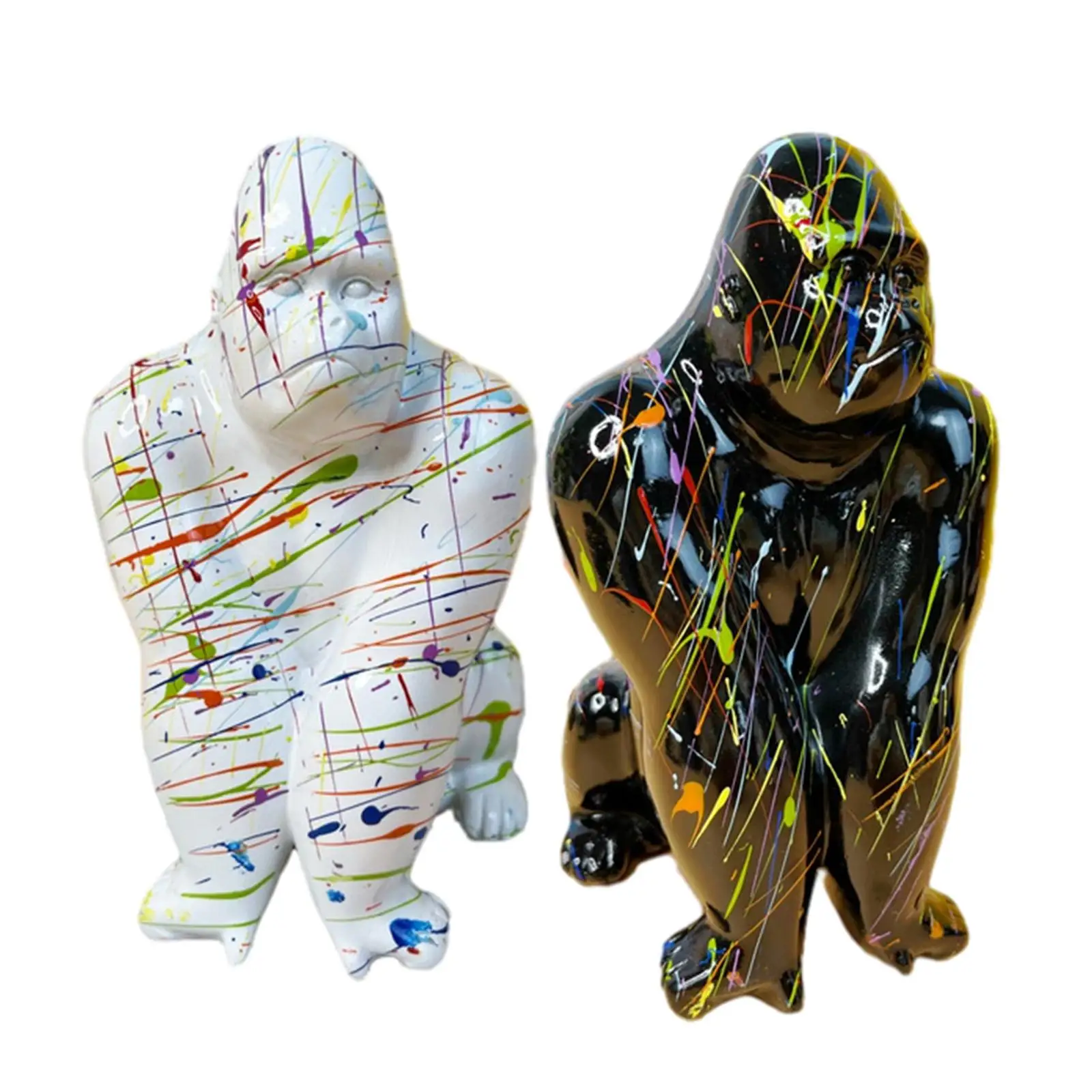 Gorilla Scultura Collezione Ornamento Artigianale Per Scrivania Camera Da Letto Soggiorno