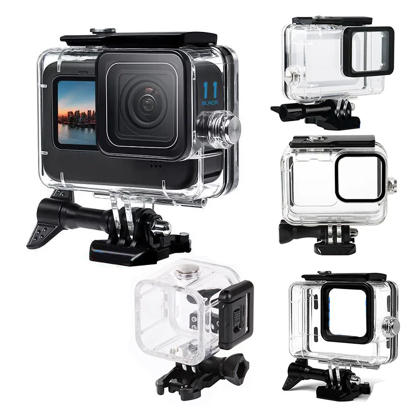 45m wasserdichtes Gehäuse für Gopro Hero 12 11 10 9 8 7 6 5 4 Session Action Kameras Schutz gehäuse Käfig Zubehör