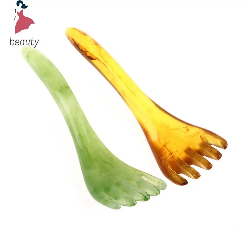 

Resin Guasha Scraping Massage Scraper Face Neck Skin Massager Acupuncture Gua Sha Board Acupoint Face Eye Care SPA Massage Tool