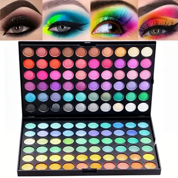 120 Color Eyeshadow Palette with Matte and Shimmer Effects Nude Warm Tones for Parties, Events and Professional Makeup Artistry 3
