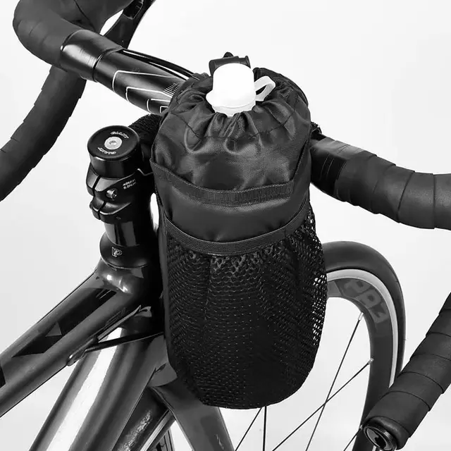 Bicycle Bag Bike Bottle Holder Handlebar Stem Thermal Bag with Mesh Pocket Coffee Cup Holders Cycling Water Bottle Carrier Bag Bicycle Bag Bike Bottle Holder Handlebar Stem Thermal Bag with Mesh Pocket Coffee Cup Holders Cycling Water Bottle Carrier Bag