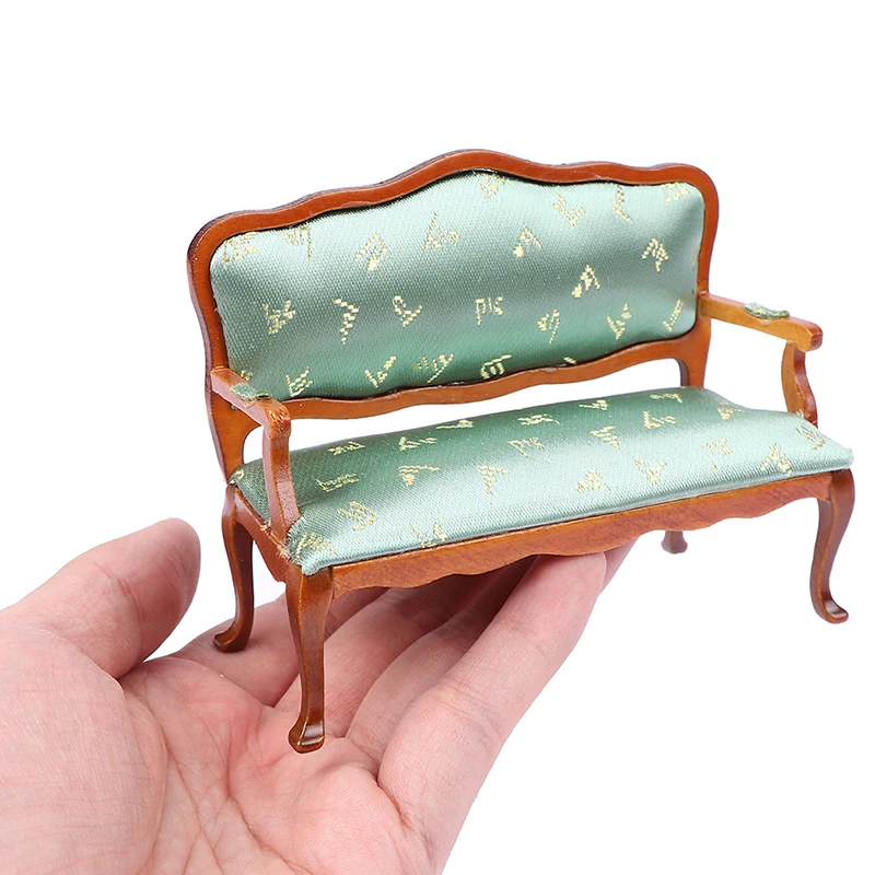 1:12 Miniature Soft Sofa Set For Dolls Mini Furniture Toys Dollhouse Pretend Play Toy For Girls Gifts Children Decoration 6
