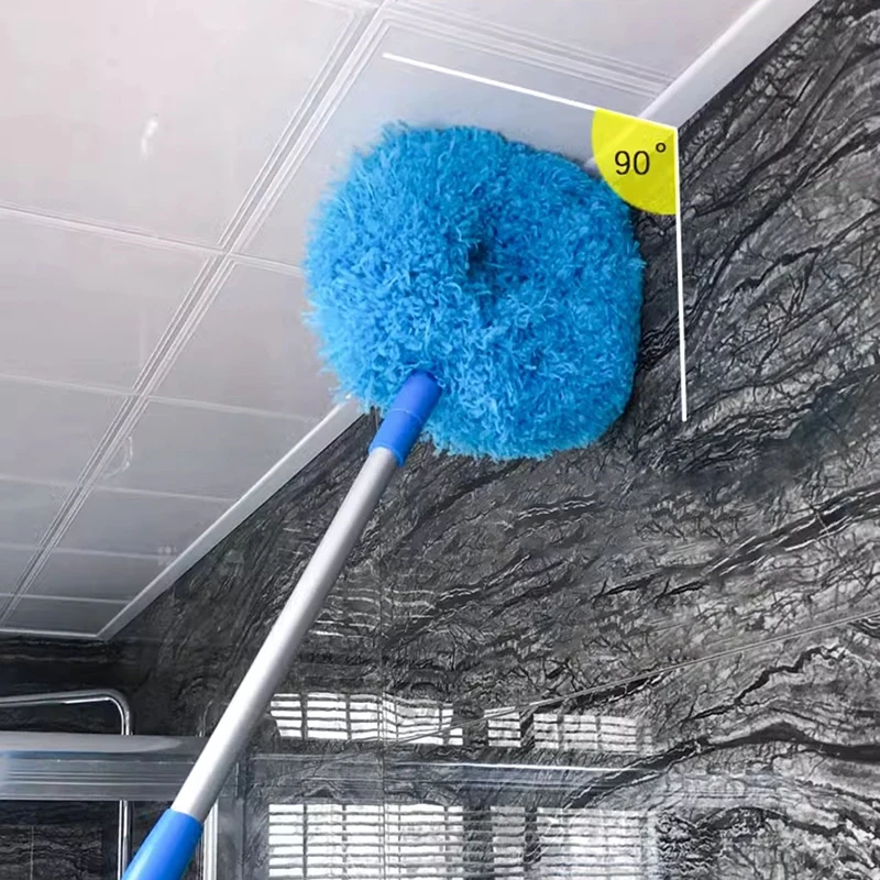 

Ceiling Duster Removable Ceiling Fan Blade Cleaner With Telescoping Extension Pole Multifunctional For Cleaning Wall Door Window