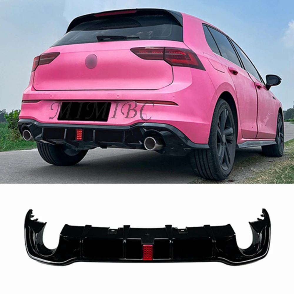 

FOR Volkswagen Golf 8 MK8 Rline GTI High Quality Car Rear Bumper Spoiler Diffuser Rear Side Splitter Spoiler Lip Rear Lip 2021+