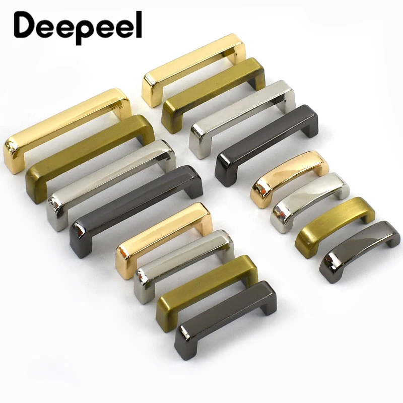 4/10 Stück Deepeel 13–38 mm Metallschnallen Handtasche Bogenbrücke Seitenverbinder Verschlüsse mit Schraube Lederhandwerk Hardware-Zubehör