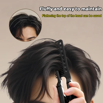 Spazzola per lisciare i capelli tipo V Strumento per parrucchieri fai da te Pettini per parrucchieri Styling naturale Pettine per arricciare i capelli per uomini e donne