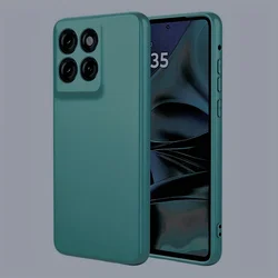 Noble Fashion Shockproof Liquid Silicone Phone Case - Solid Color Protective Cover for Motorola Moto G86 (Green)