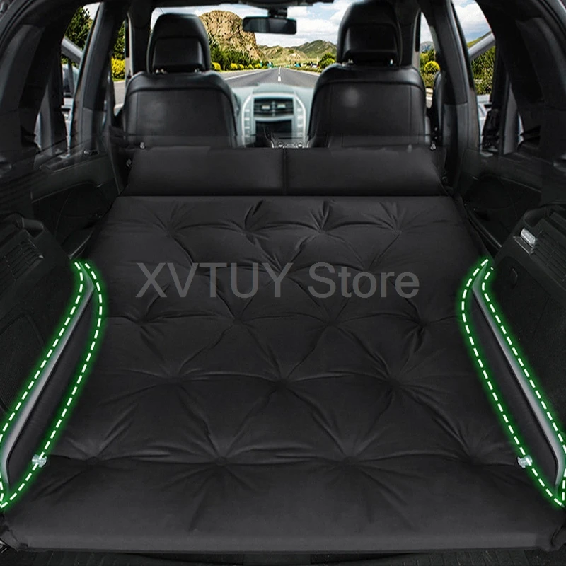 Car Multi-function Sleeping Mattress SUV Auto Comfortable Travel Bed Outdoor Camping Bed Picnic Mat Folding Pad with Pillows