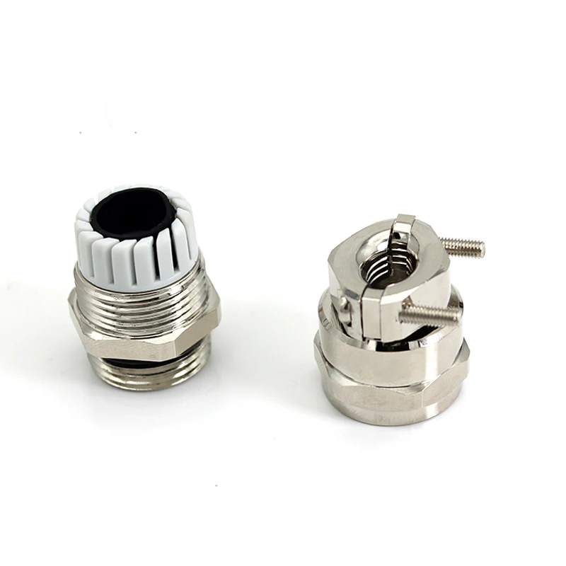 Waterproof Electircal Metal Doube Locked Seal Connector Gland Joint Insert M20 Size Wire Range