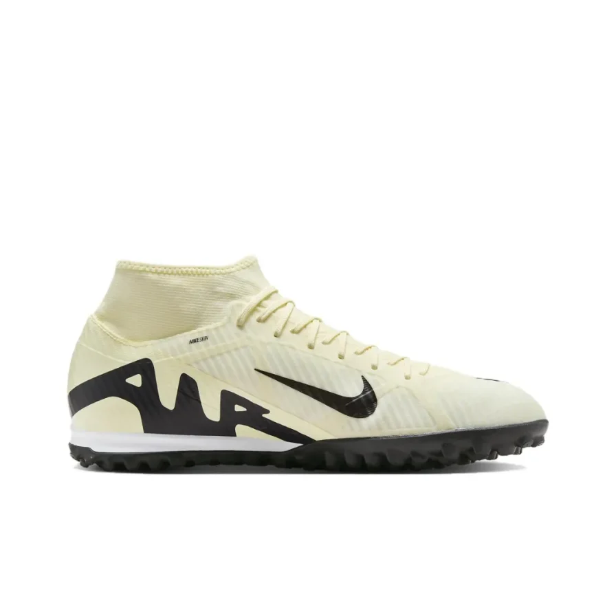 NIKE Mercurial Superfly 9 TF Men's Soccer Cleats Anti slip and wear resistant For artificial turf Beige