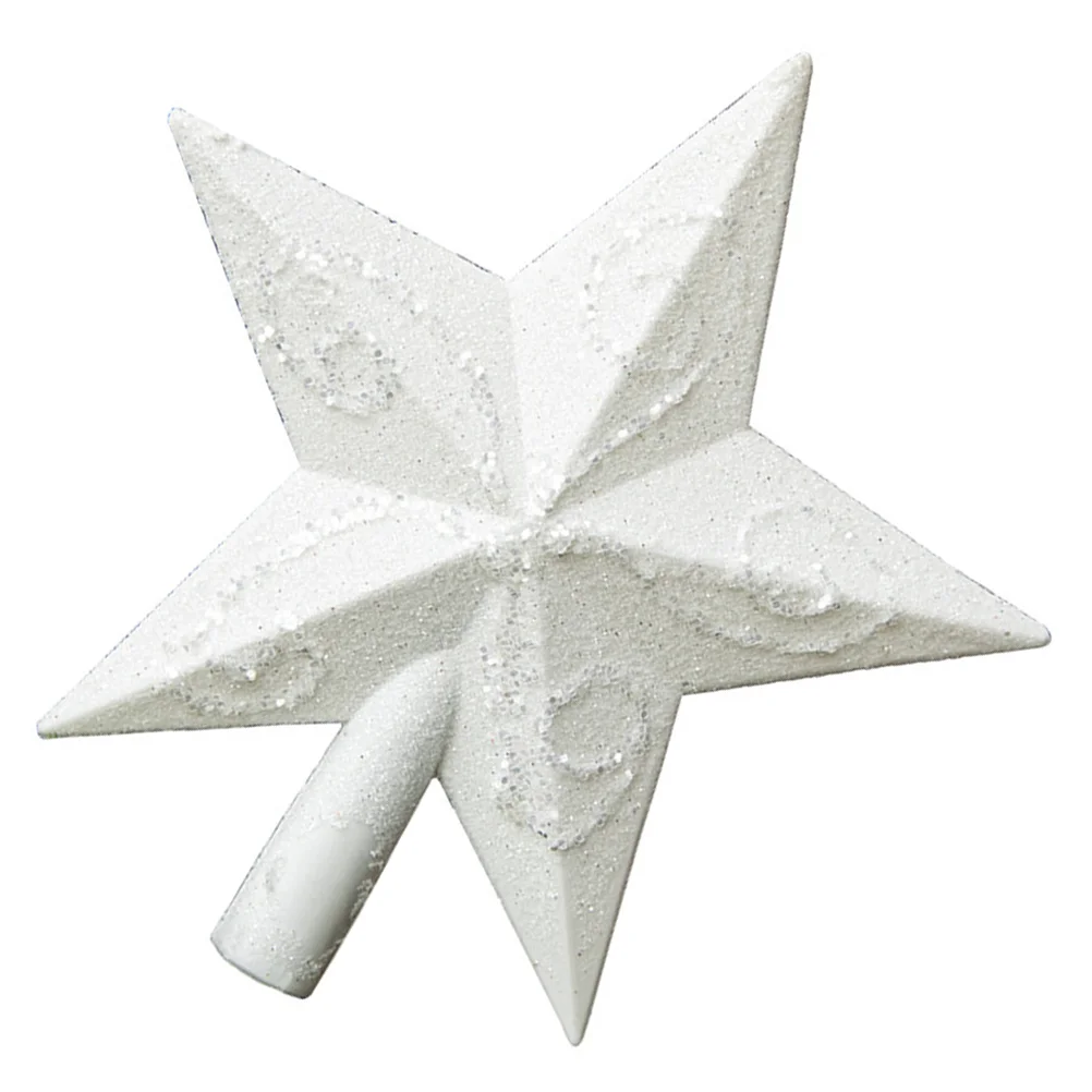 

Pentagram Christmas Tree Top Star Vintage Ornaments Xmas Topper Plastic Decoration